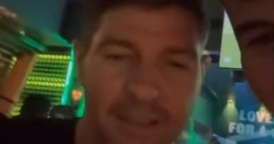 Watch: Steven Gerrard in X-rated 'I love Rangers' quip