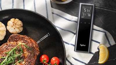 This futuristic meat thermometer comes with its own touchscreen tablet