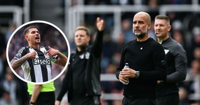 ‘I’ve spoken with him’ Bruno Guimaraes admits Pep Guardiola contact but confirms his happiness at Newcastle United and explains why he loves the club so much