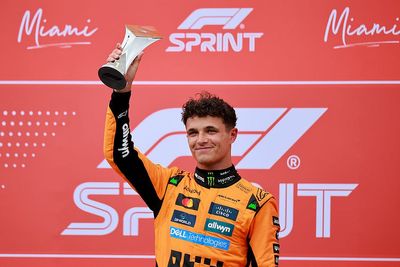 Lewis Hamilton seals podium as Lando Norris wins dramatic Miami GP sprint