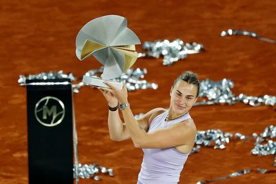Aryna Sabalenka holds off Coco Gauff comeback to win third Madrid Open title