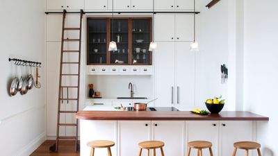 This small detail helped make so much more of my tiny kitchen – how a humble ladder transformed the way I use my space