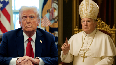 Donald Trump Accused Of Mocking Catholics After Posting An AI-Generated Pope Pic Of Himself