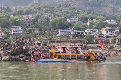 2 boats capsized in China's southwest after sudden storm, leaving 20 missing