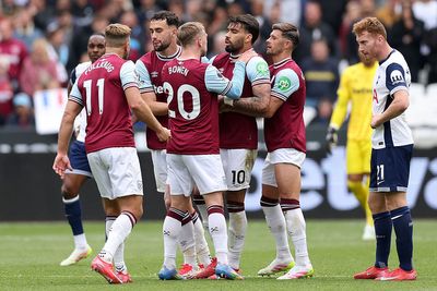 Lucas Paqueta in tears after receiving yellow card as West Ham team-mates console star