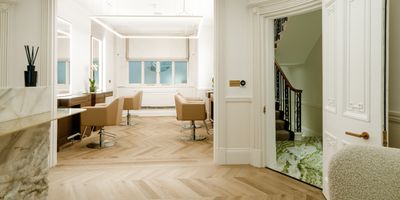 I Got a First Look at The Six, London's Hottest New Wellness Destination — With 5-Figure Design Furniture, Original Artwork, and a Prada-Style Palette