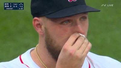 Red Sox Pitcher Got Weirdest Assist on Out After Being Hit in Face With Ball