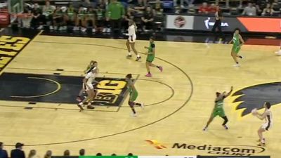 Caitlin Clark Shows Off Unlimited Range By Hitting Ridiculous Shot From Her Own Logo
