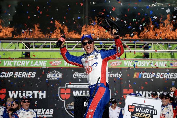 Joey Logano survives Texas wreck-fest for first NASCAR Cup win of 2025