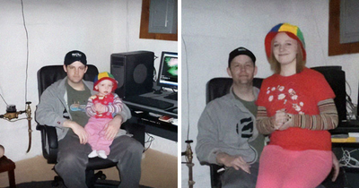 61 Hilarious And Sweet Past-And-Present Pictures Of People Years Apart (New Pics)