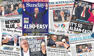 ‘Alban-easy’ and ‘red, red, whine’: how the papers saw Labor’s ‘thumping’ win in Australia’s election