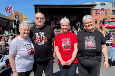 Young and old enjoy spring sunshine at VE Day party in east Belfast