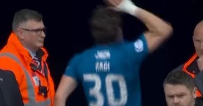 Moment Hagi slaps tunnel as Rangers vs Celtic sub frustration comes out