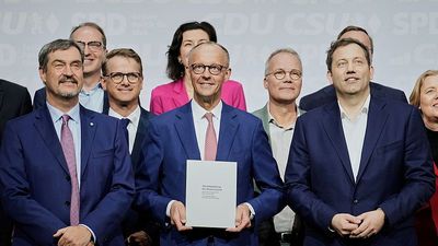 Germany's CDU/CSU and SPD leaders sign coalition agreement for new government