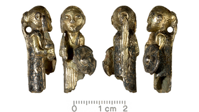 Hårby Valkyrie: A 1,200-year-old gold Viking Age woman sporting a sword, shield and ponytail