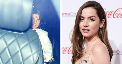 Ana De Armas Hides As She’s Spotted With Tom Cruise At David Beckham’s 50th Birthday Party