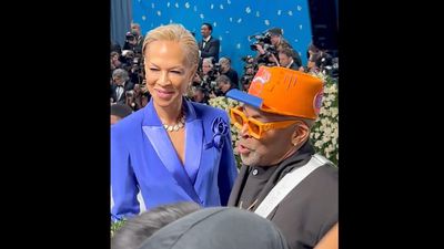 Spike Lee Repped the Knicks at the 2025 Met Gala As He Missed Game 1 vs. Celtics