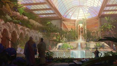 This artist's dreamy environment work transports gamers to grand, atmospheric new worlds