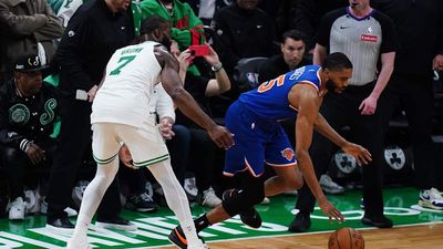 Mikal Bridges Makes Incredible Defensive Play to Seal Knicks Game 1 Win Over Celtics