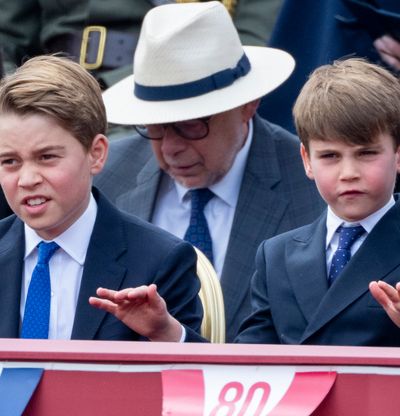 Prince Louis Hilariously Imitates Big Brother Prince George’s Pre-Teen Hair Flip at VE Day Parade