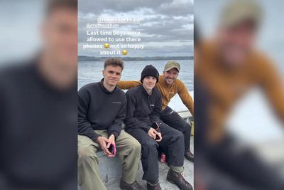 David Beckham sends message to Brooklyn while on 50th birthday fishing trip with Cruz and Romeo