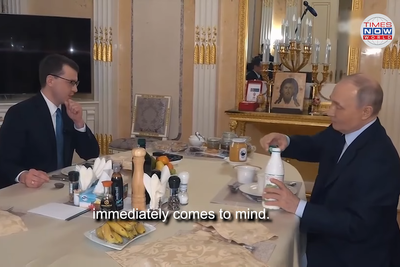 Putin shows off Kremlin apartment in rare insight into private life
