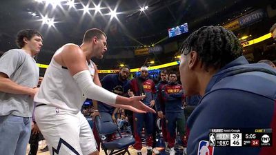 A Fired-Up Nikola Jokic Tried to Motivate Nuggets' Bench While Trailing vs. OKC