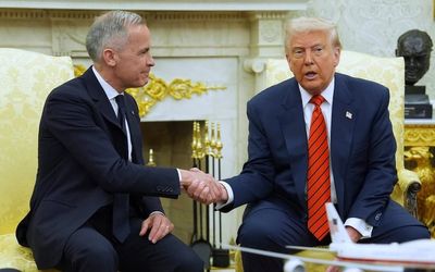 'Never say never' on Canada becoming part of United States, Trump tells Carney in White House