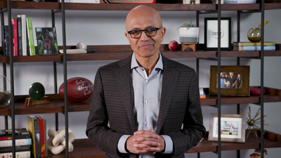 Microsoft CEO brags, AI model performance is "doubling every 6 months"