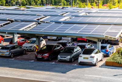 Miliband sets out proposals for solar canopies above car parks