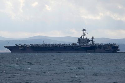 Fighter jet landing on USS Harry S. Truman aircraft carrier goes overboard, forcing pilots to eject