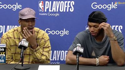 Buddy Hield Hilariously Blamed Jimmy Butler for His Weird Game 1 Wardrobe Malfunction