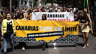 Canary Islands are experiencing ‘record-breaking’ tourist numbers despite resident protests
