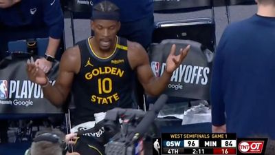 Mics Caught Jimmy Butler's Honest Admission to Warriors Coach Near End of Game 1 Win