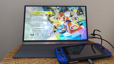 For $10 less than Mario Kart World, you can buy this portable monitor for your Switch 2 and race your pals in the garden