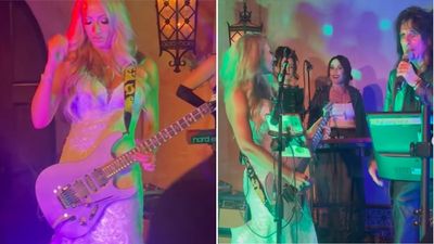 “How many weddings can you jam I'm Eighteen, Enter Sandman, and Cowboys From Hell?”: Nita Strauss shreds an Alice Cooper classic at her own wedding in newly shared clips