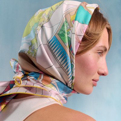 Nothing Says Summer Quite Like a Colorful Silk Scarf Wrapped Around Your Hair or Your Head