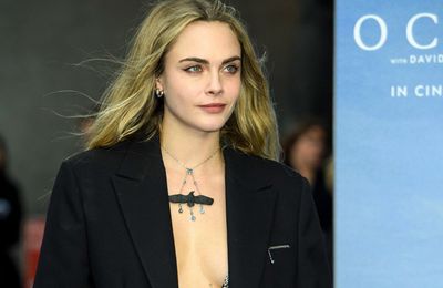 Cara Delevingne exposes underwear at London premiere
