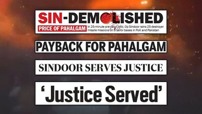 Indian dailies hail Operation Sindoor, ET puts Pak toll at 70