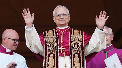 Pope Leo XIV addresses Vatican crowd as new leader of the Catholic Church