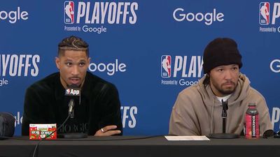 Josh Hart Had Funny Reaction to Fire Alarm That Interrupted His Press Conference