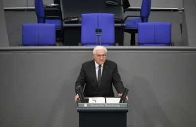 Germany Slams Russian 'Lies' On Ukraine In WWII Commemoration
