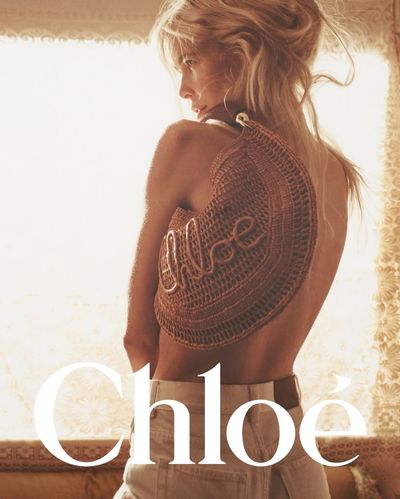 Supermodel Claudia Schiffer Is the Face of Chloe's High Summer Collection Chloe a la Plage