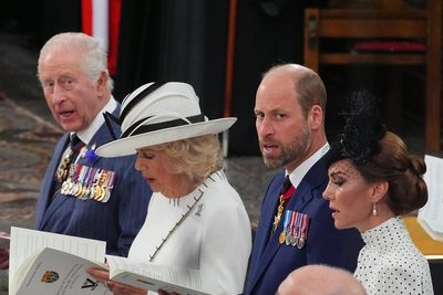 King and Starmer join veterans at thanksgiving service to mark 80th anniversary of VE Day