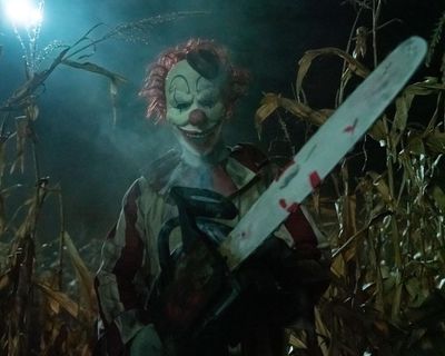 Clown in a Cornfield review – perky yet run-of-the-mill slasher fare