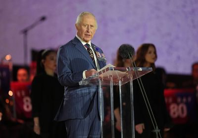 King calls for global commitment to peace as huge concert in London ends VE Day celebrations