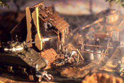 I used my camera to recreate the action and drama of the D-Day battlefront – but in miniature