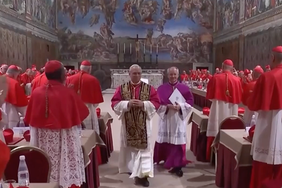 Watch how cardinals celebrated Pope Leo XIV being chosen in rare Conclave video