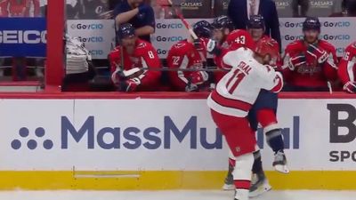 Jordan Staal Seats Tom Wilson Back on Capitals Bench With Devastating Hit in Game 2