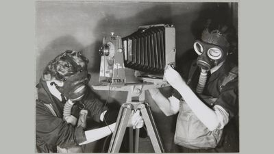 Celebrating VE Day: Rare photographs of wartime filmmaking revealed by Historic England